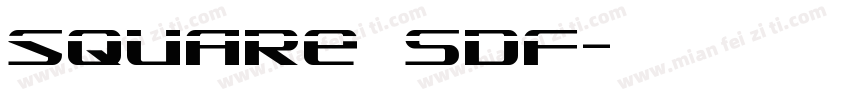 square SDF字体转换